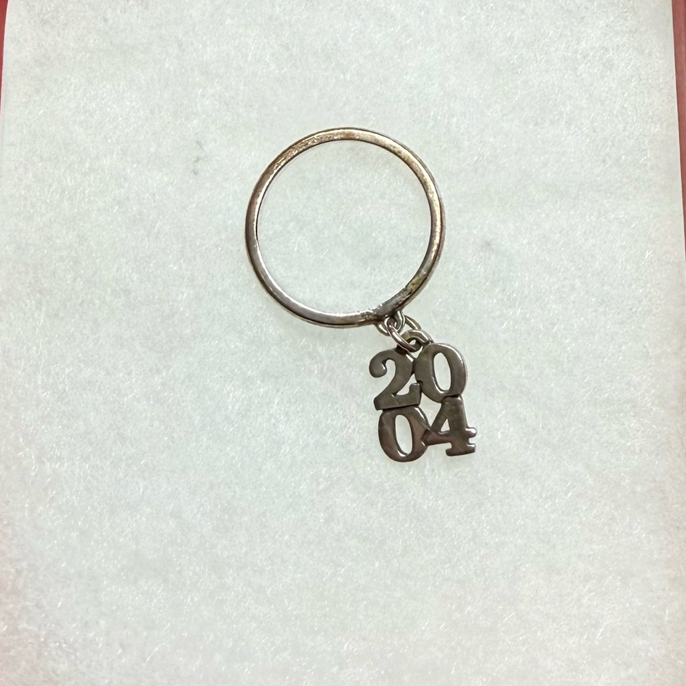 James Avery Retired Silver Stacked Dangle Ring 2004